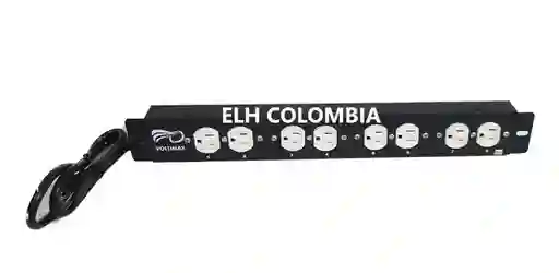 Voltimax Multitomas Regleta Protector Picos Rack 125v 8 Toma