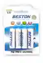 Bateria Pila Recargable Aa X 4 Beston