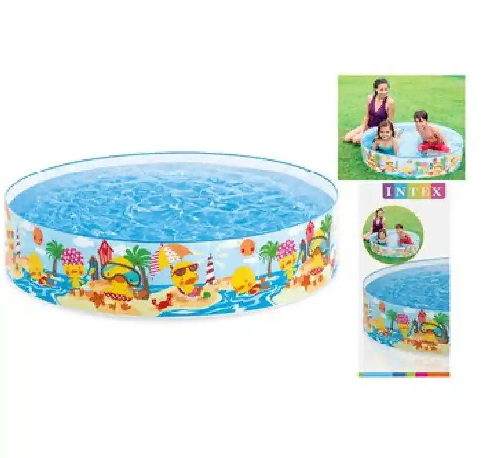 Intex Piscina Rigidapara Ninos Con Diseno Medida 1.22M X 25Cm