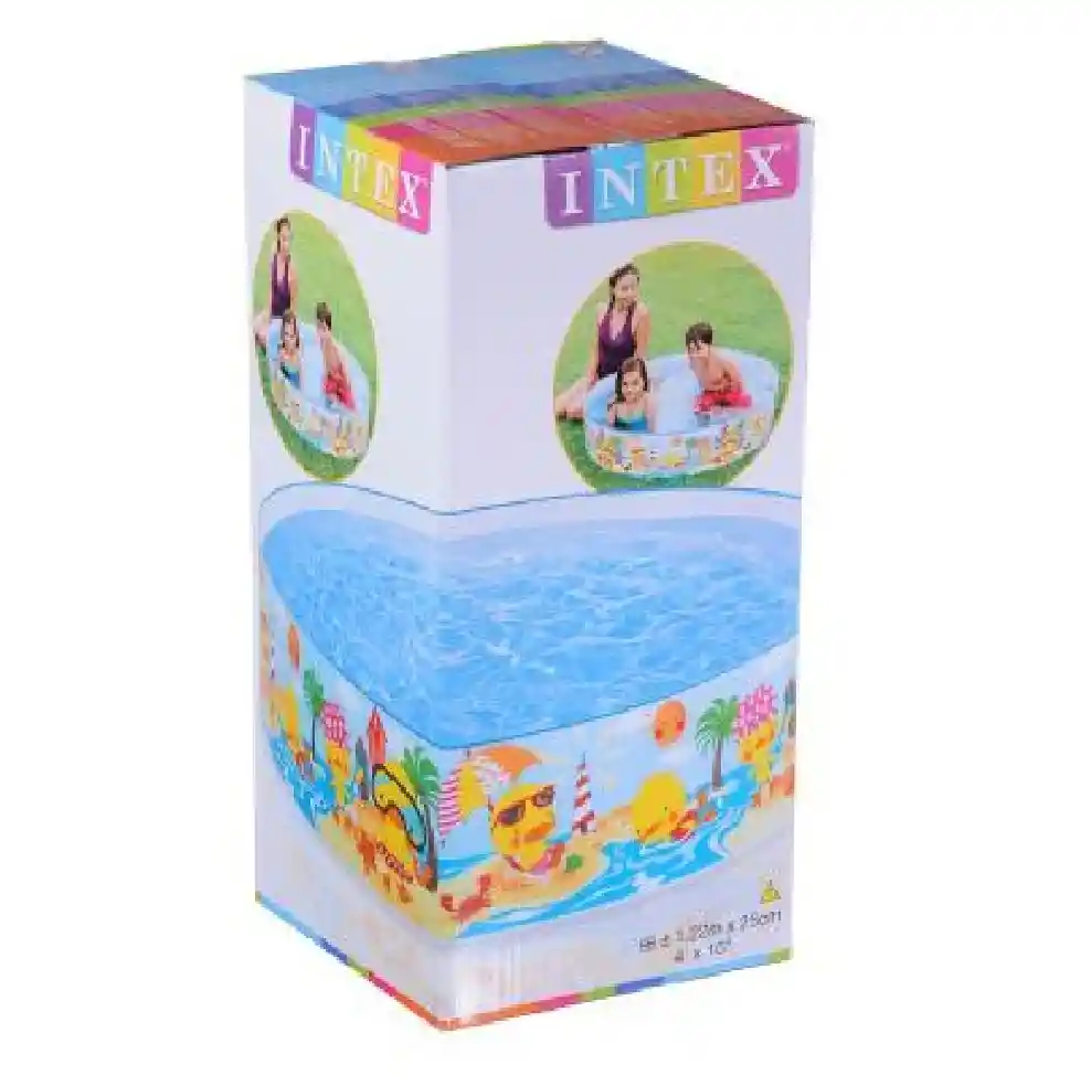 Intex Piscina Rigidapara Ninos Con Diseno Medida 1.22M X 25Cm