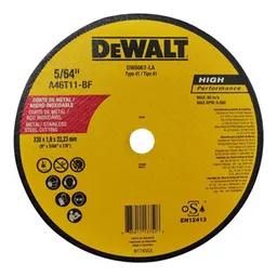 Dewalt Disco Corte Metal De 9"