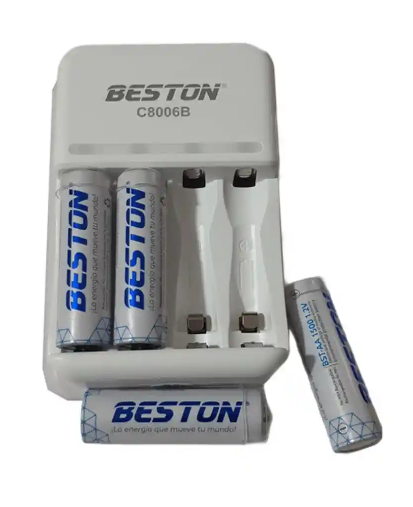 Baterias Beston Aa/aaarecargable X 4 Pack + Cargador Pila