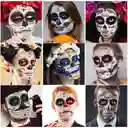 Maquillaje Catrina Disfraz Halloween Tatuaje Temporal Calavera Skull Coco