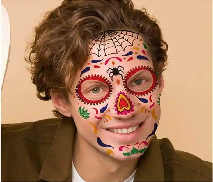 Disfraz Halloween Maquillaje Temporal Catrina Mexicana Coco