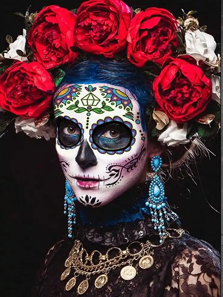 Disfraz Catrina Maquillaje Temporal Halloween