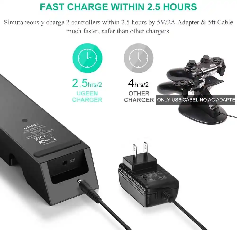 Cargador Ps4 Dual Charging Dock Carga Rapida