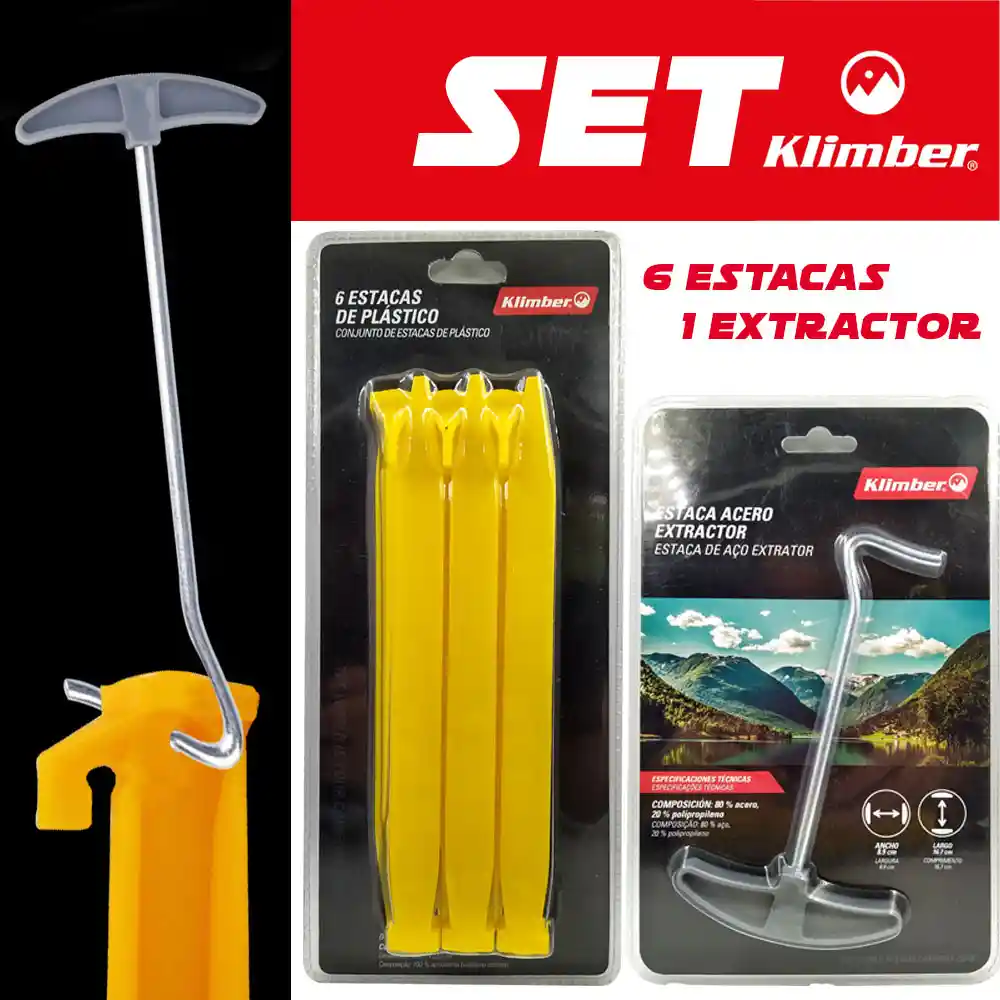 Acampar Set Estacas Removedor Camping Equipamiento