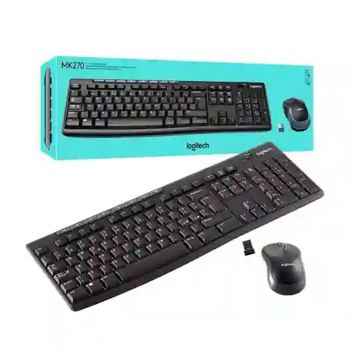 Combo Teclado Y Mouse Logitech Mk270 Inalambrico