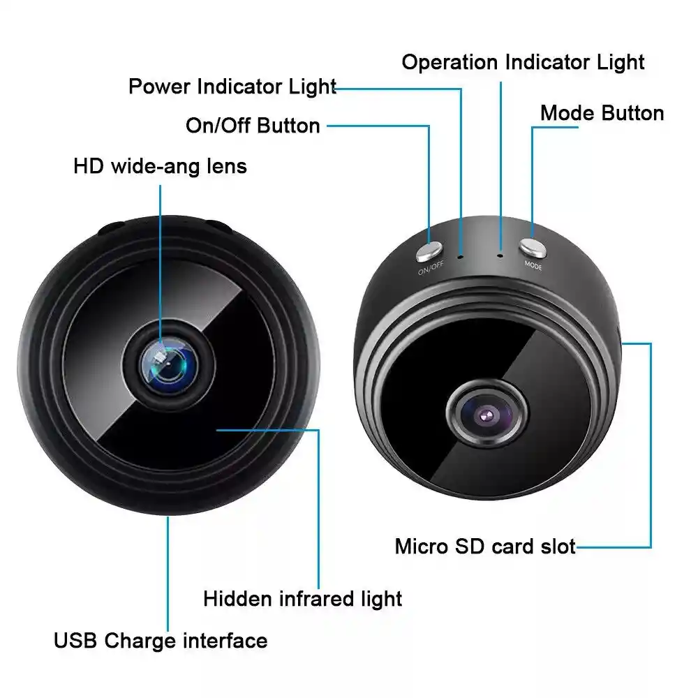 Mini Camara De Seguridad , Wifi Inalambrica