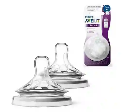 Avent Tetina Natural 2.0 Preparados Espesos 6m- Scf04627