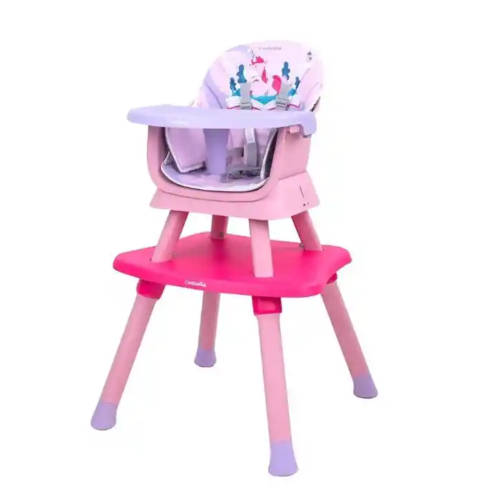 Silla Comedor Escritorio Para Bebé Bite 5 En 1 Cutebabies Rosado