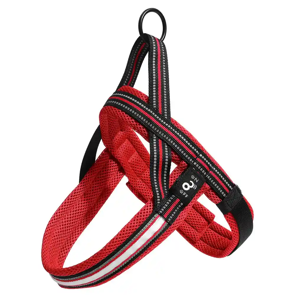 Mimo - Arnes 3 Funciones Con Luz Led Rojo Para Perros Pequeños
