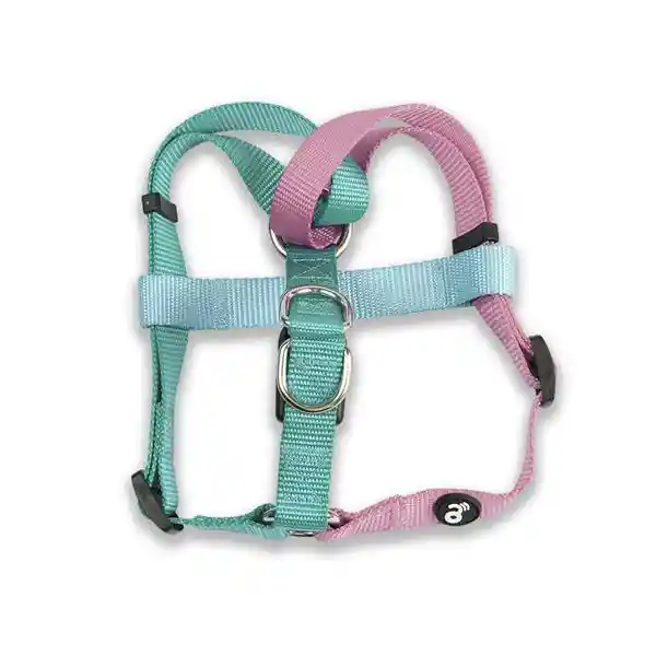 Arnes H Verde Y Rosado Para Perros Pequeños