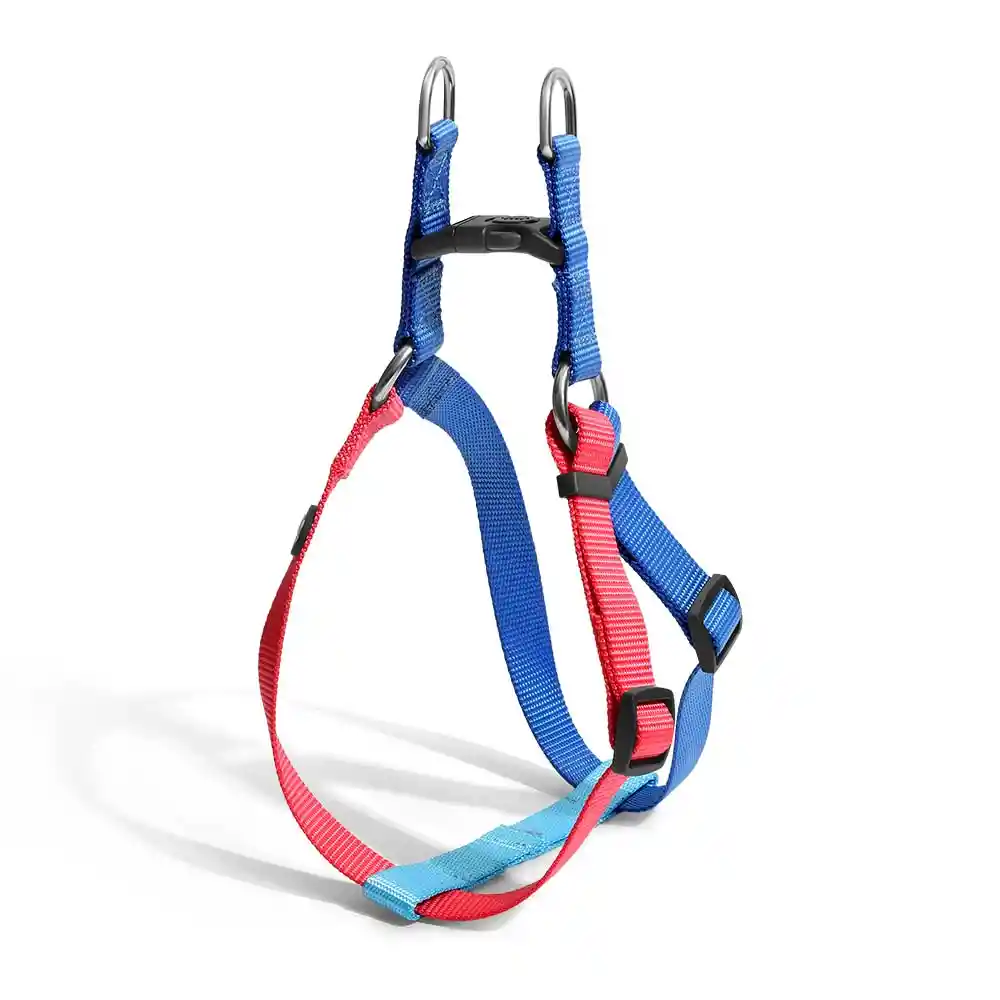 Arnes Azul Y Rosado Para Perros Medianos
