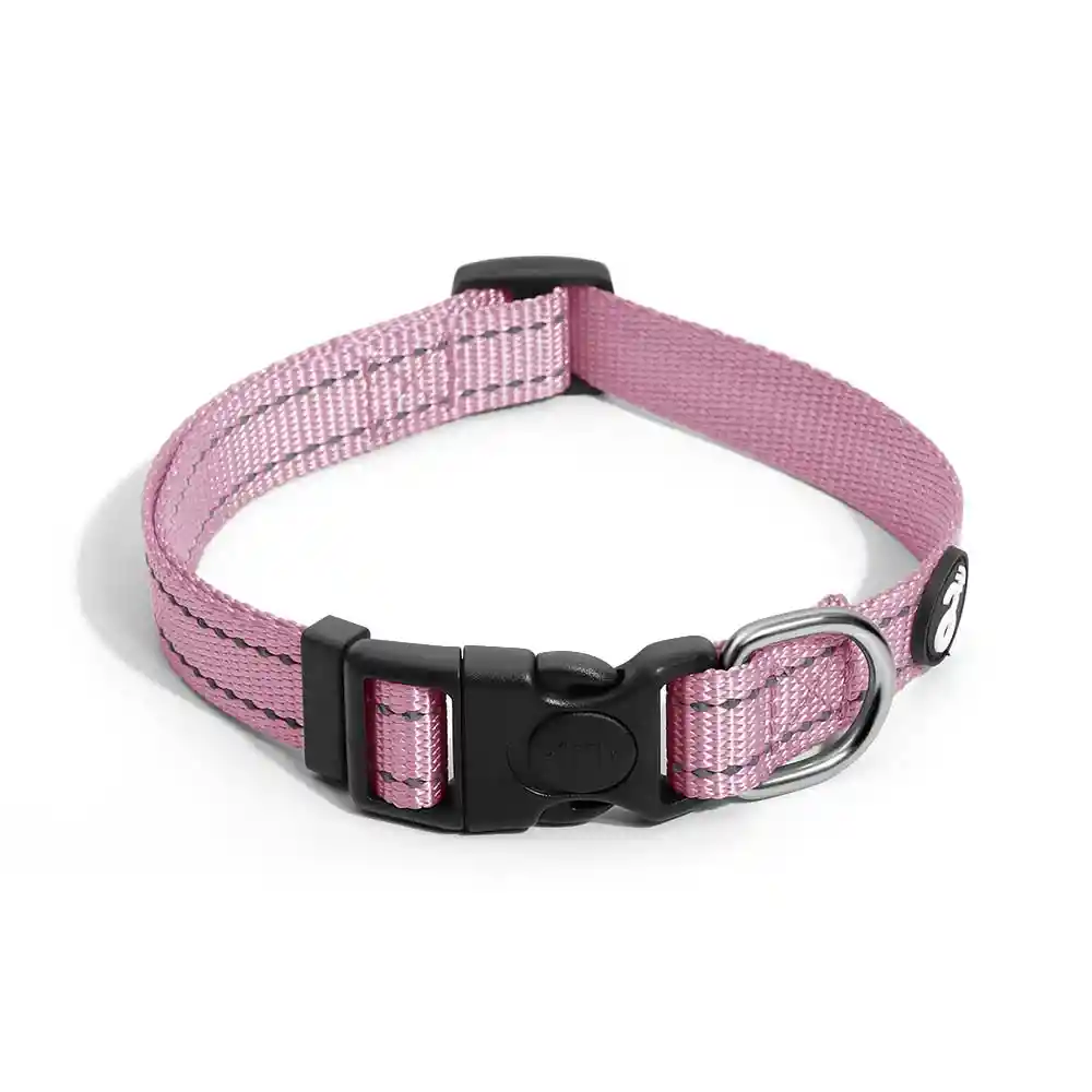Mimo - Collar De Perro Reflectivo Rosado Para Perros Medianos