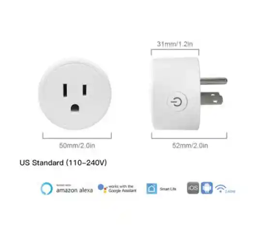 Enchufe Toma Corriente Inteligente Wifi Smart Plug