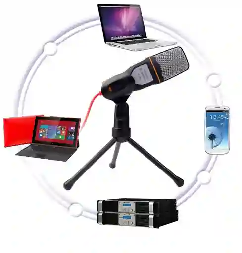 Micrófono Condensador Sf-666 Alta Gama Para Pc O Celular + Trípode
