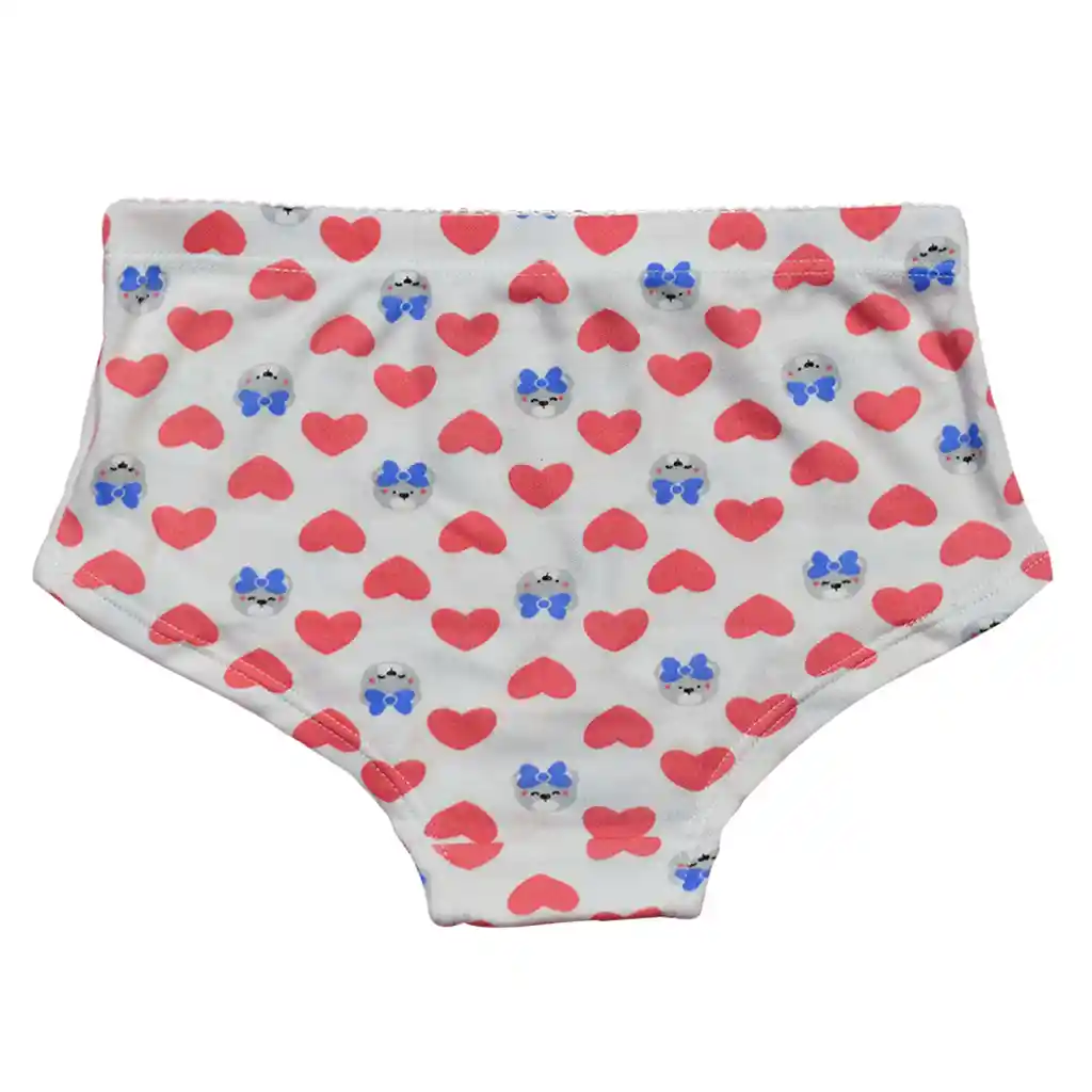 Panty Niña Estampado Talla 2 Coral