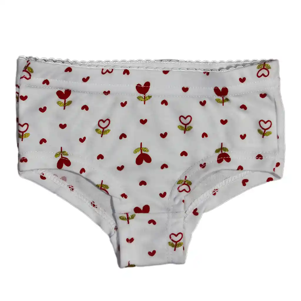 Panty Niña Estampado Talla 2 Rojo