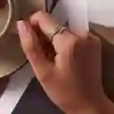 Anillo Ajustable Alhajas Para Mujer Pluma De Colores En Plata