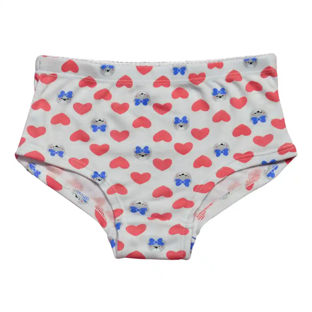 Panty Niña Estampado Talla 2 Coral