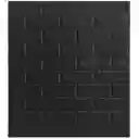 Panel Adhesivo 3d Para Pared Diseño Textura De Ladrillo Color Negro