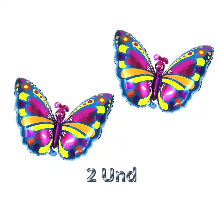 2 Globos En Forma De Mariposa - Grandes