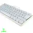 Teclado Mecánico Gamer Vsg Mintaka Blanco Switch Kailh Brown Formato 60% Español