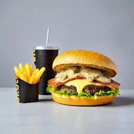 Combo Hamburguesa Champiñones