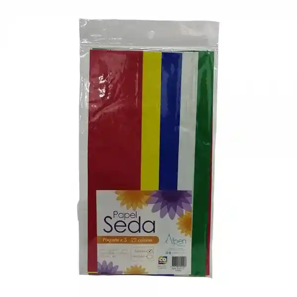 Papel Seda X6 Colores Primarios