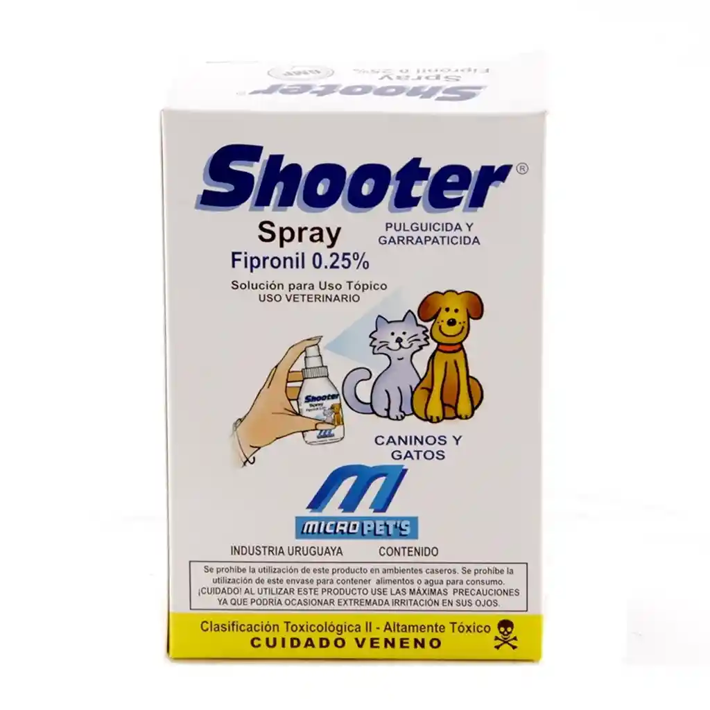 Shooter Spray X 120 Ml - Fipronil Para Uso Externo