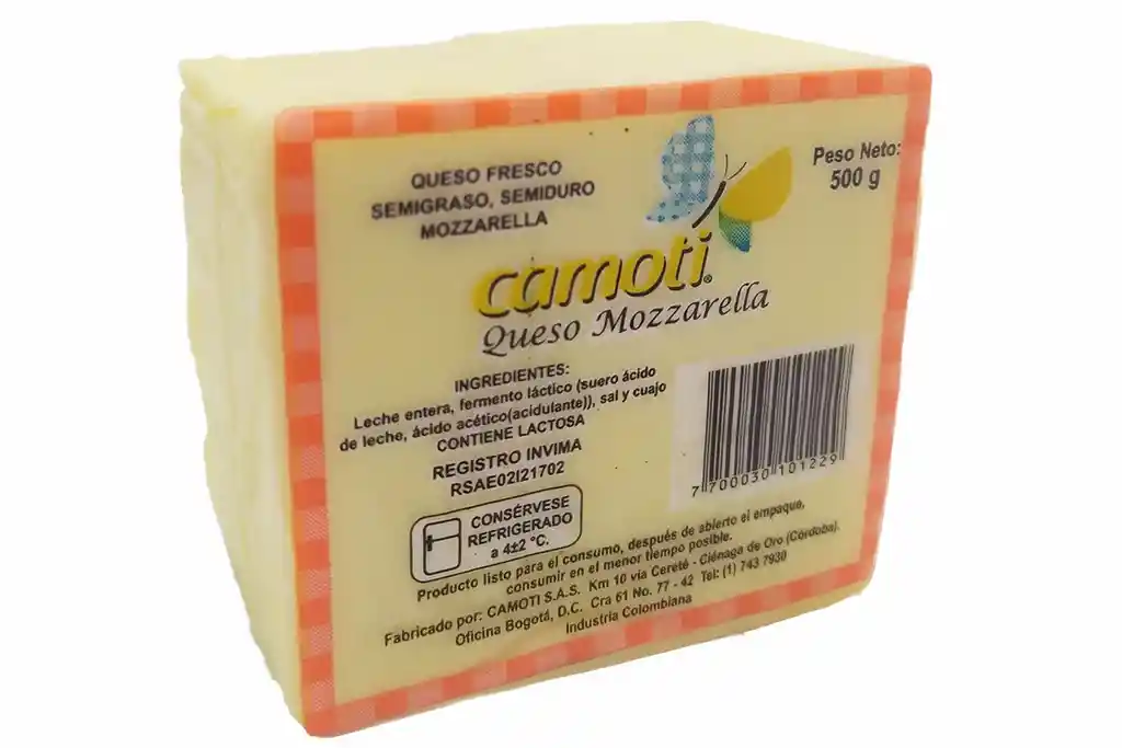 Camoti queso mozarella