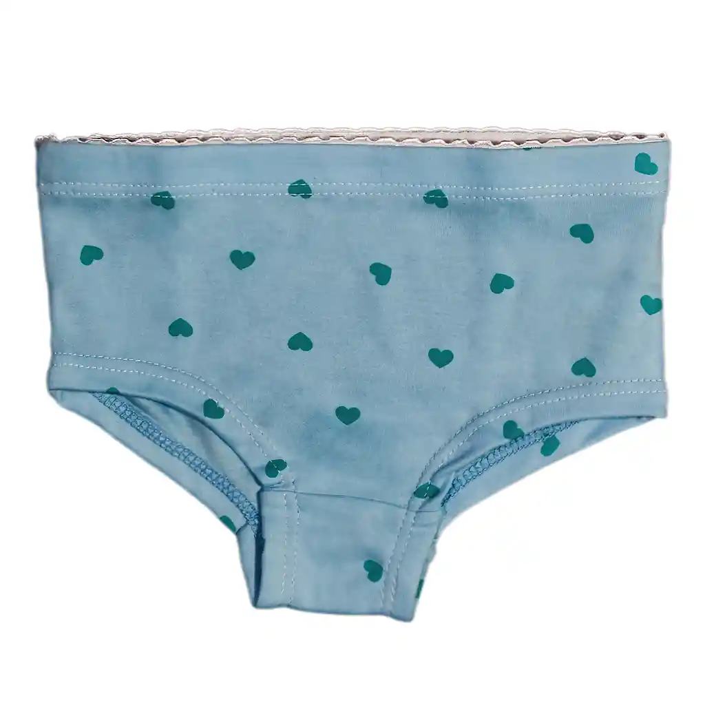 Panty Niña Estampado Talla 10 Azul Turquesa