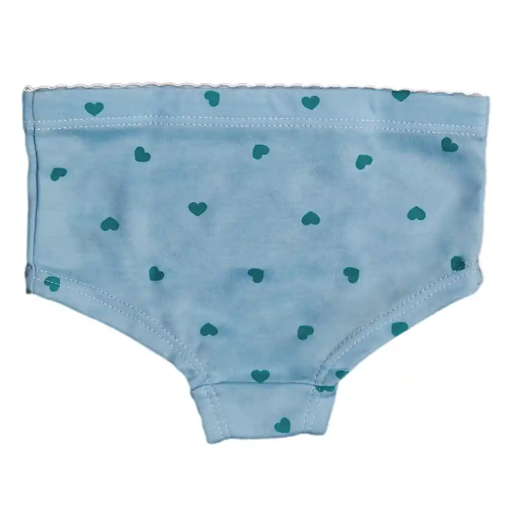 Panty Niña Estampado Talla 10 Azul Turquesa