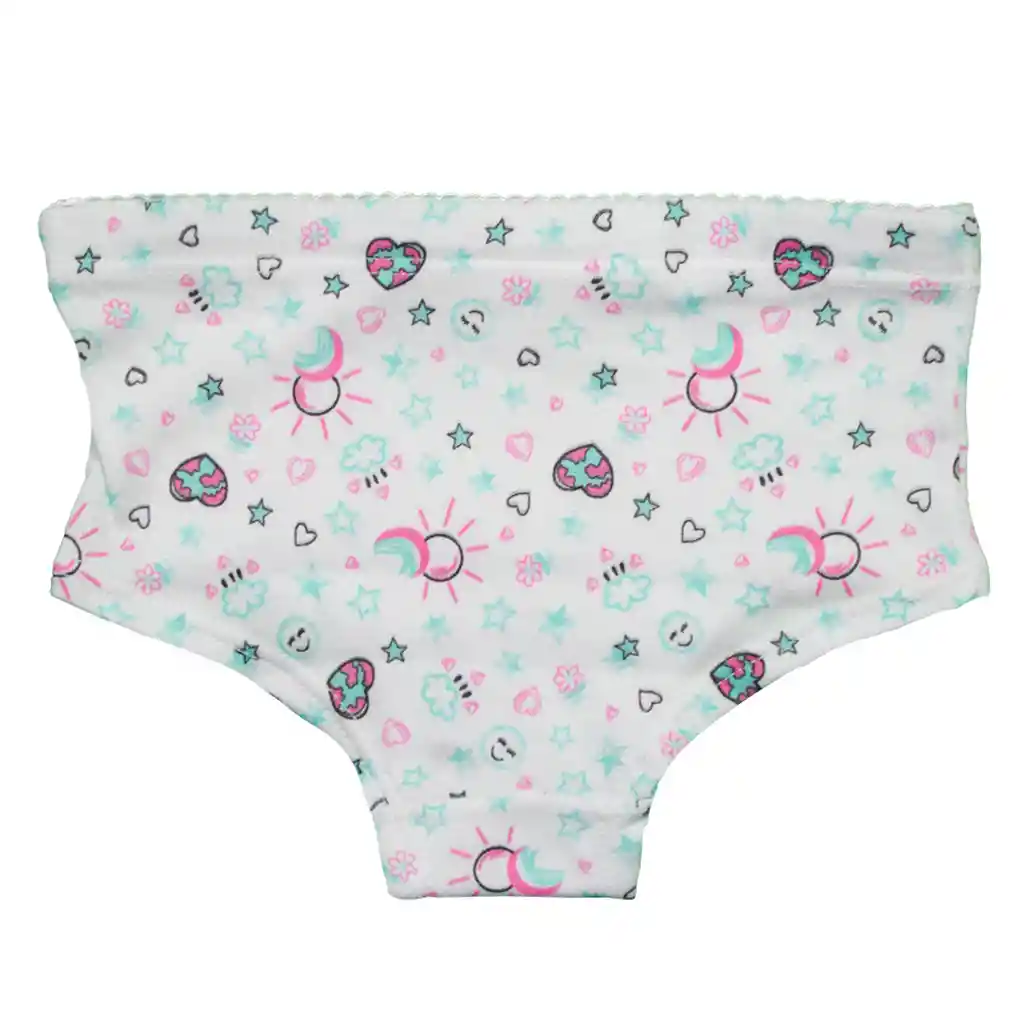 Panty Niña Estampado Talla 10 Verde Menta