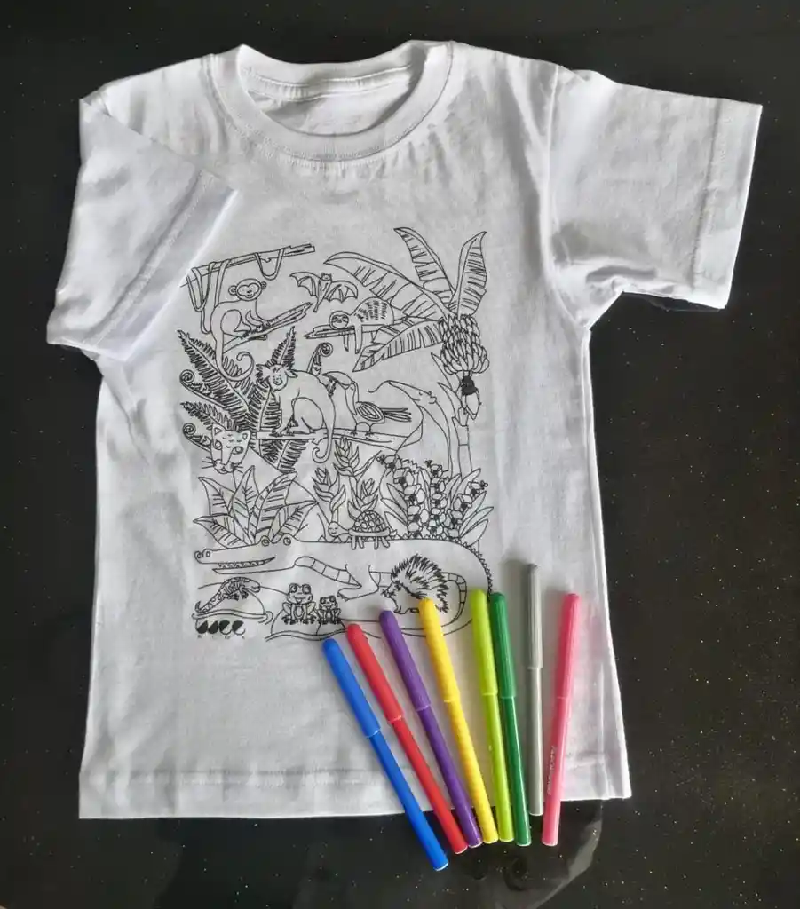 weEkids camiseta coloreable talla 8