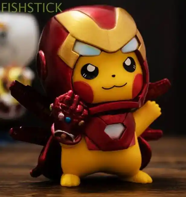 Figura De Coleccion Tipo Funko Iron Man Pikachu