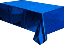 Mantel Metalizado Para Tus Celebraciones Azul