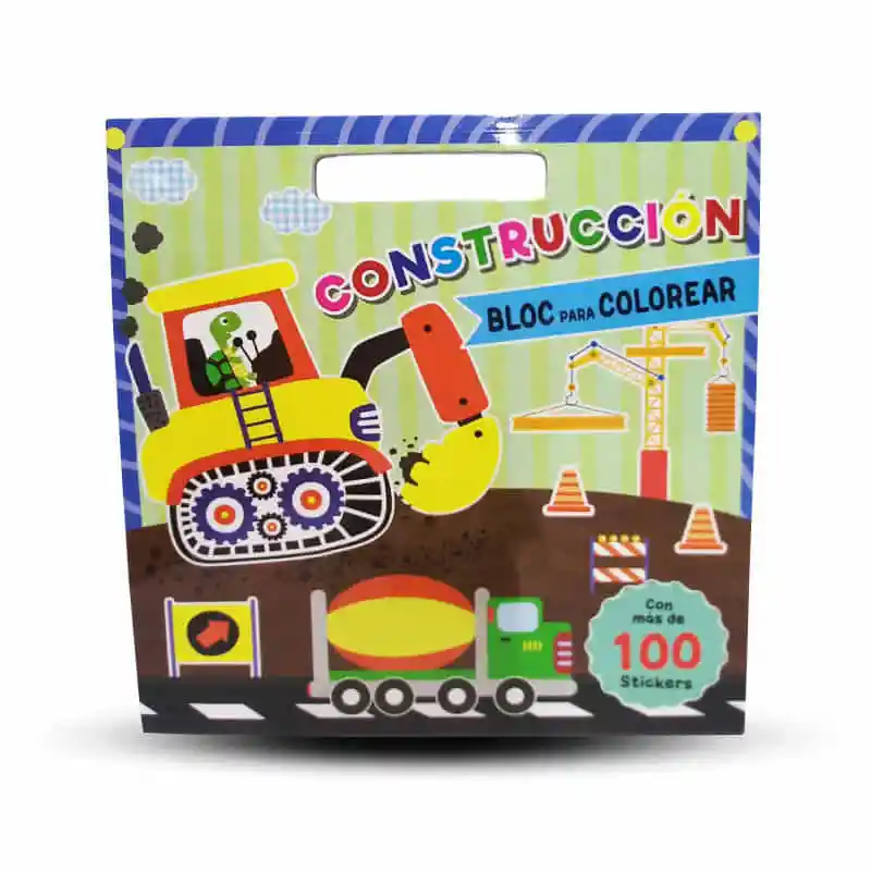 Libro Para Colorear Bloques De Construccion Incliye 100 Stickers