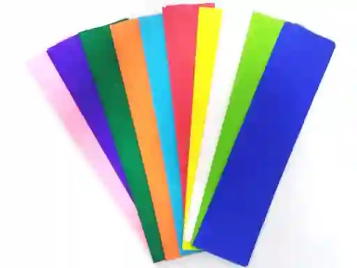 Papel Crepe X6 Colores Primarios