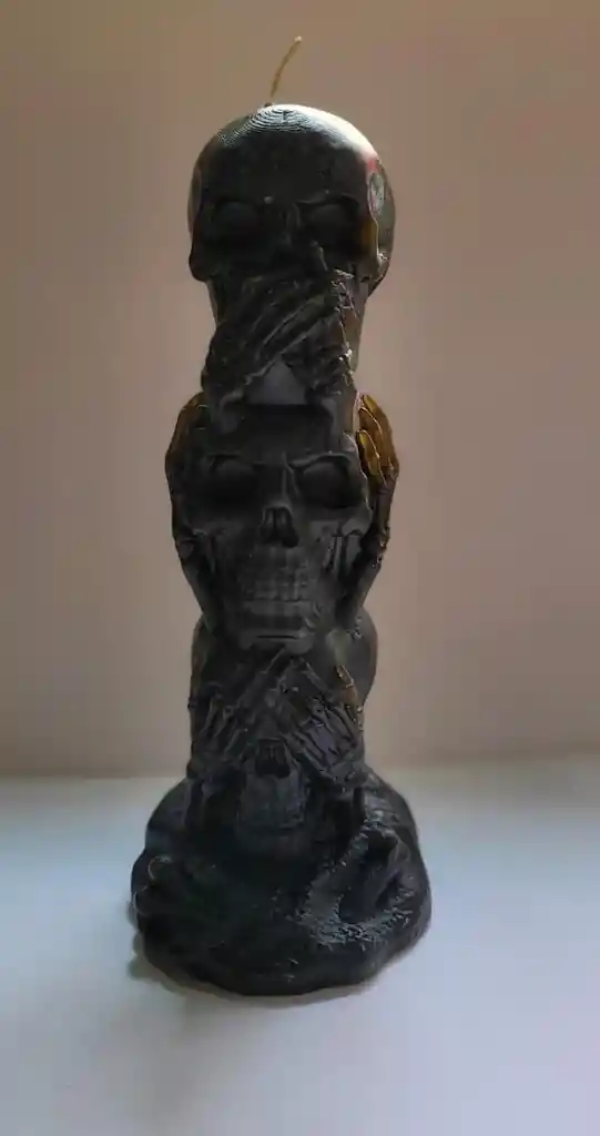 Figura De Calaveras En Parafina 15 Cm