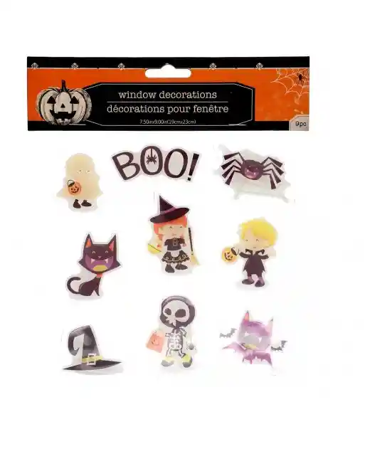 Adhesivos Para Ventanas De Halloween, 9 U 8 U.