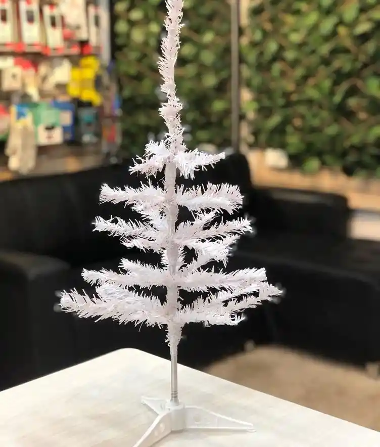 Mini Árbol De Navidad Blanco Para Mesa