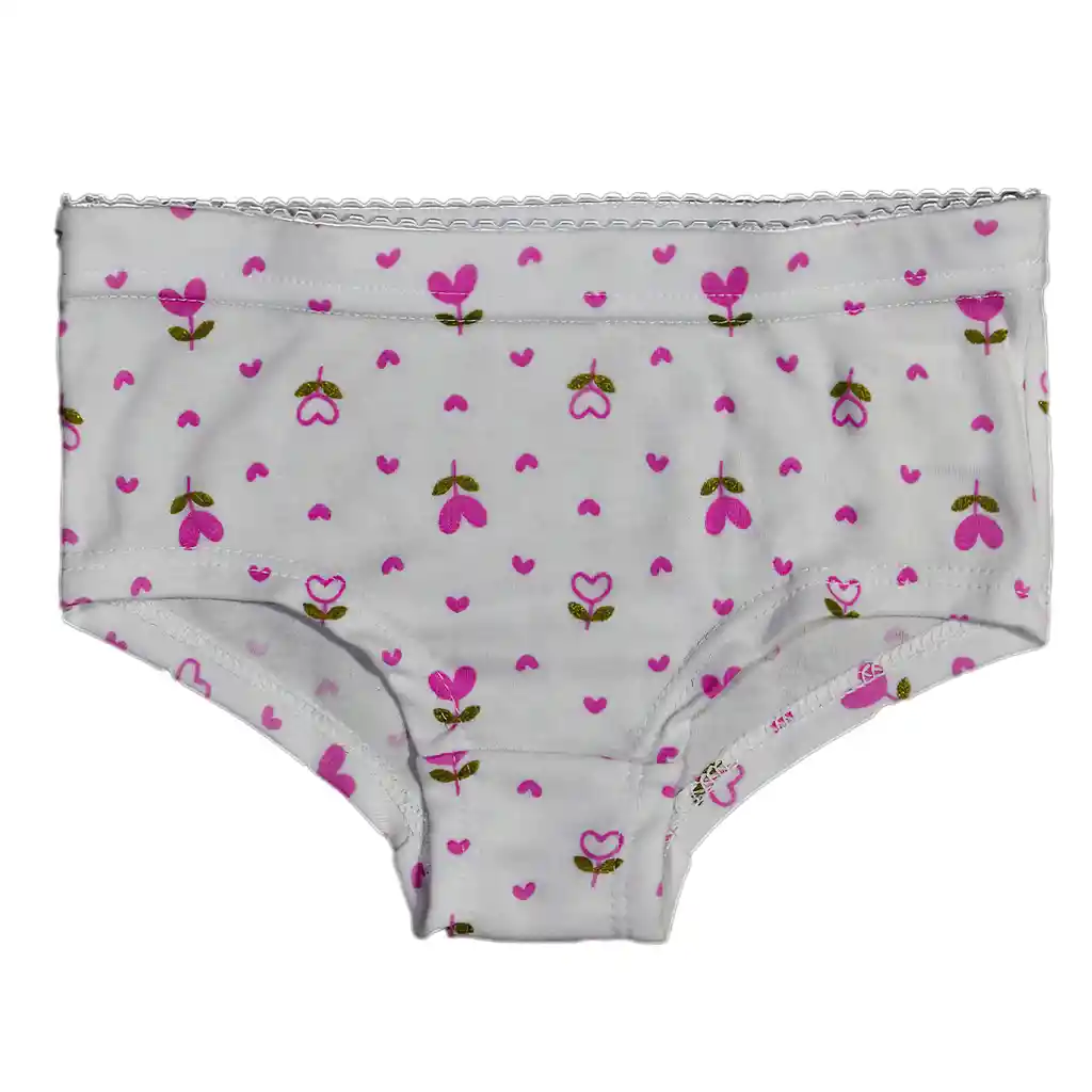 Panty Niña Estampado Talla 16 Palo Rosa