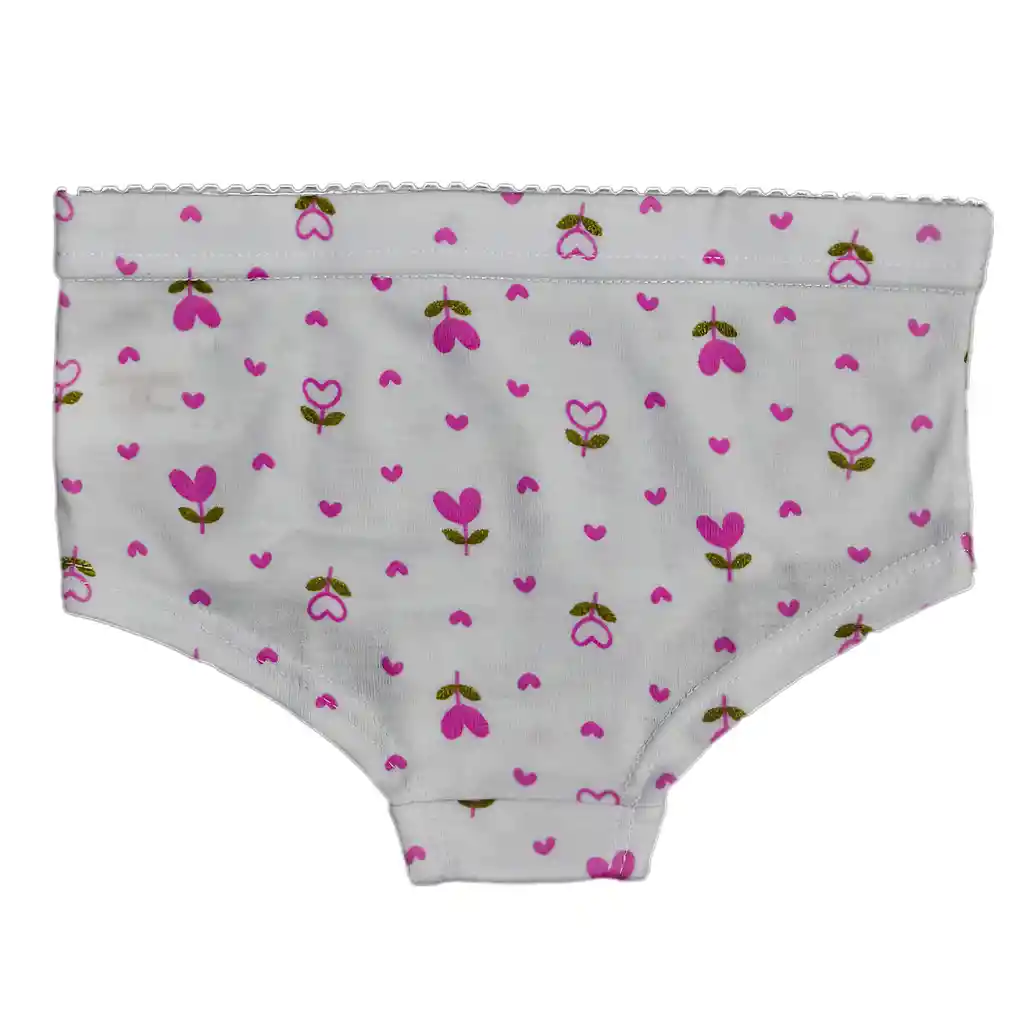 Panty Niña Estampado Talla 16 Palo Rosa