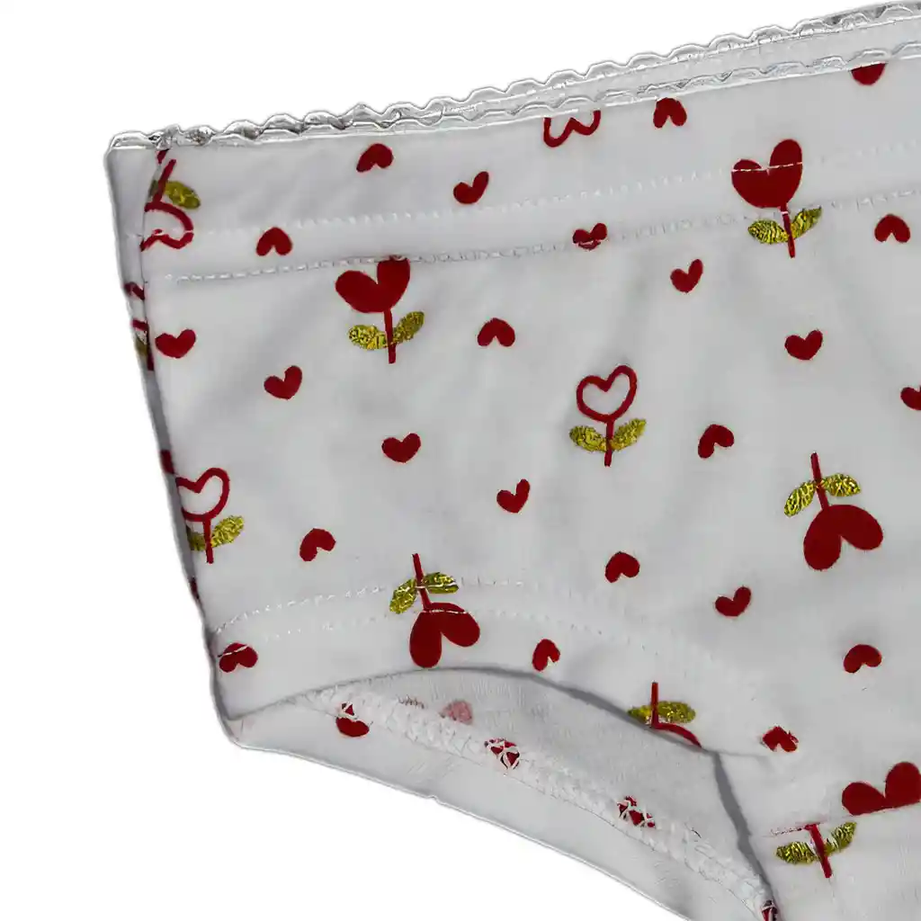 Panty Niña Estampado Talla 16 Rojo