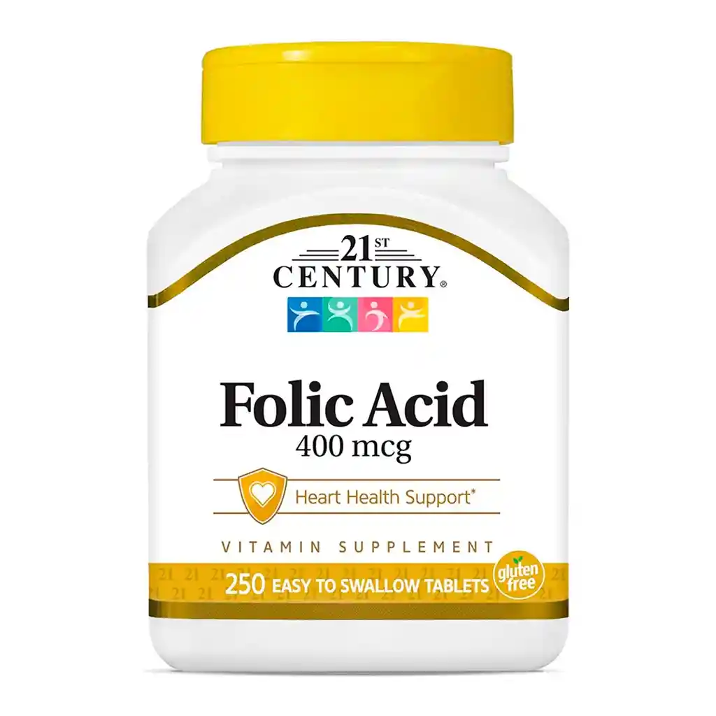 21 St Century Acido Folico 400 Mcg 250 Tabletas