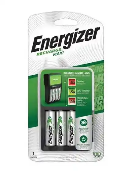 Cargador De Pilas Recargables Energizer Aa Y Aaa Chvcm Recharge Maxi