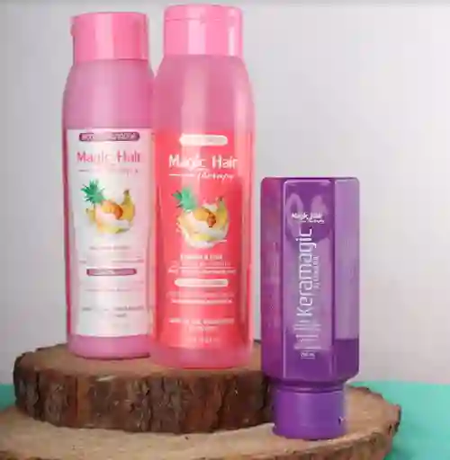 Kit Keratina 2 Anticaída Para Cabello Seco (banana Y Piña) + 1 Obsequio (segun Disponibilidad)
