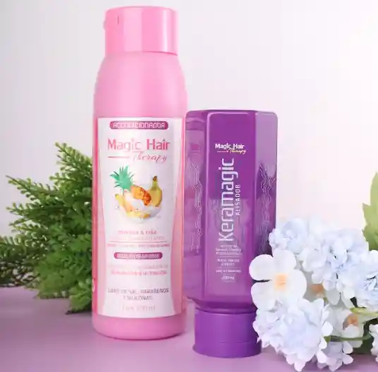 Kit Keratina 1 Acondicionador Anticaída Para Cabello Seco (banana Y Piña) + Obsequio